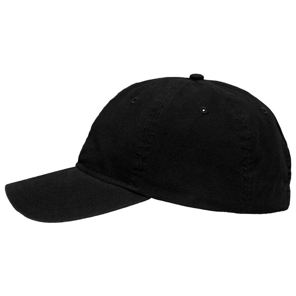 Sportsman Chino Black Dad Hat Fit