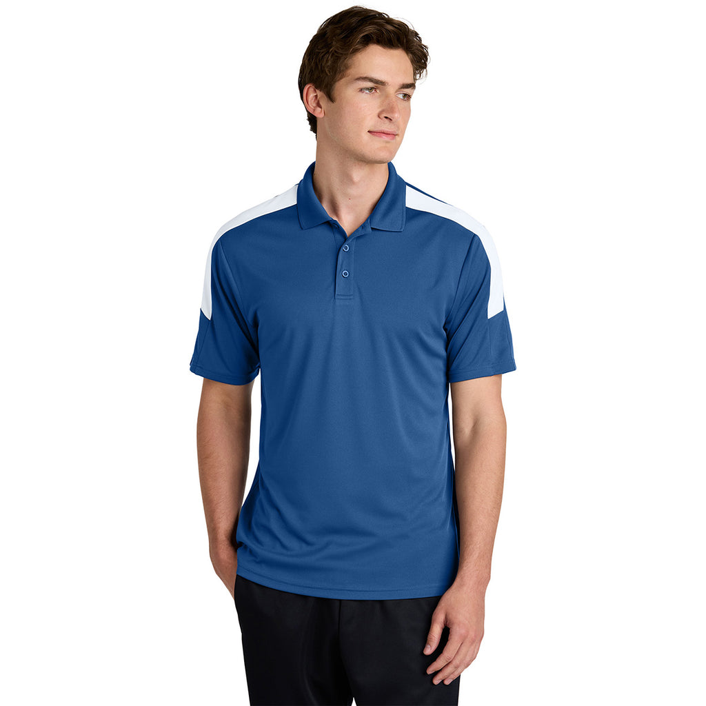 Sport-Tek Men's True Royal/ White Competitor United Polo