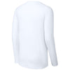 Sport-Tek Men's White PosiCharge Compression Long Sleeve Tee