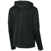 Sport-Tek Men's Black/ White Sport-Wick Fleece United Pullover Hoodie