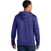 Sport-Tek Men's Purple/ White Sport-Wick Fleece United Pullover Hoodie