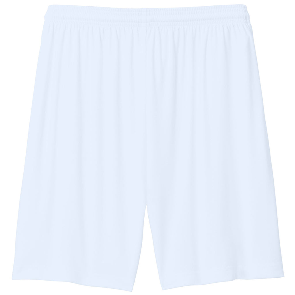 Sport-Tek Men's White PosiCharge Competitor 7" Pocketed Short