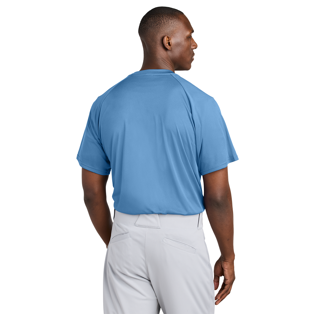 Sport-Tek Unisex Carolina Blue PosiCharge Competitor 2-Button Henley
