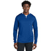 Sport-Tek Men's True Royal/White Club 1/4-Zip Pullover