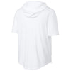 Sport-Tek Men's White Club Short Sleeve Hoodie
