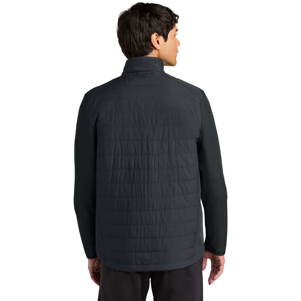 Sport-Tek Men's Black Teknical Hybrid Jacket