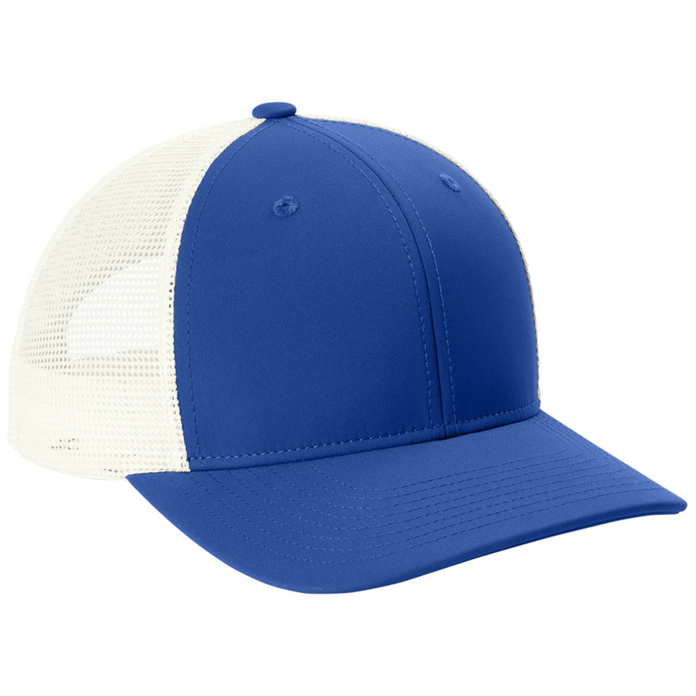 Sport-Tek True Royal/ White Club Trucker Cap