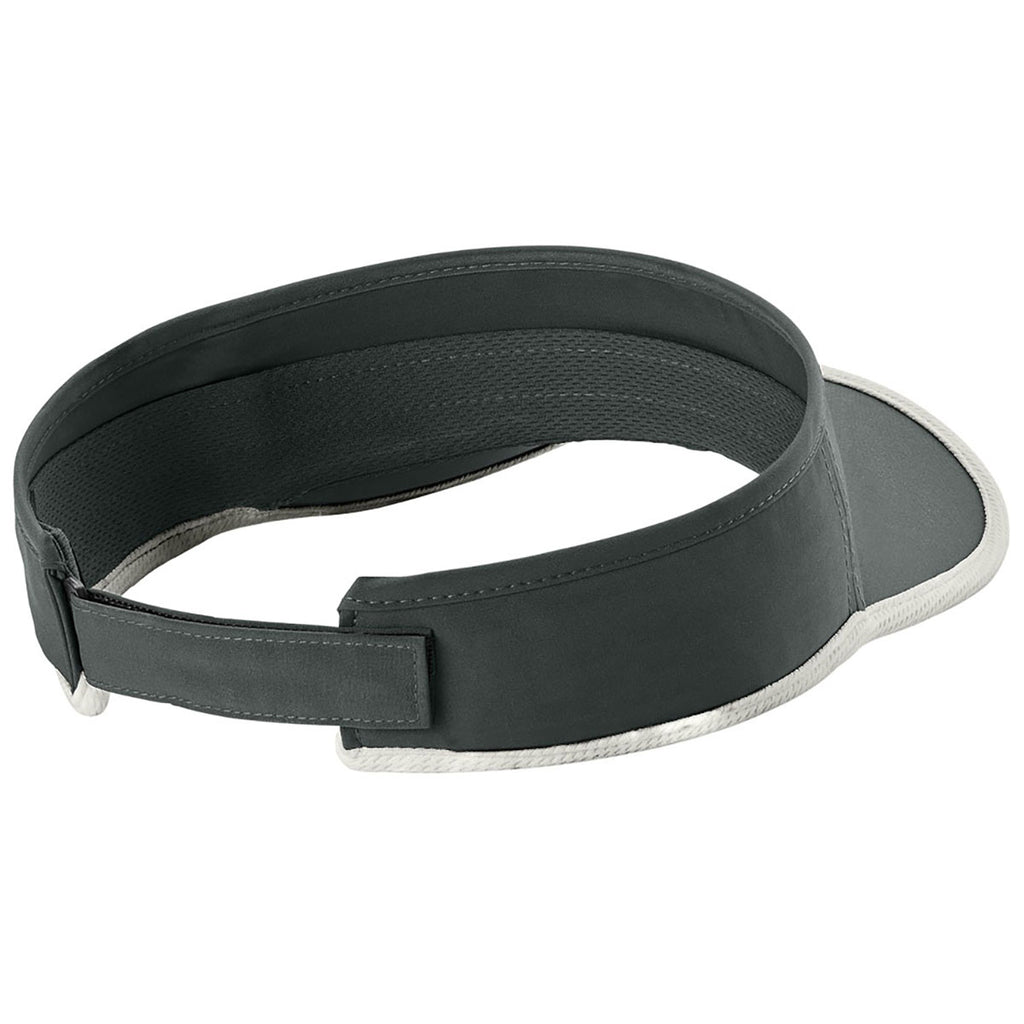 Sport-Tek Iron Grey/White Repeat Visor