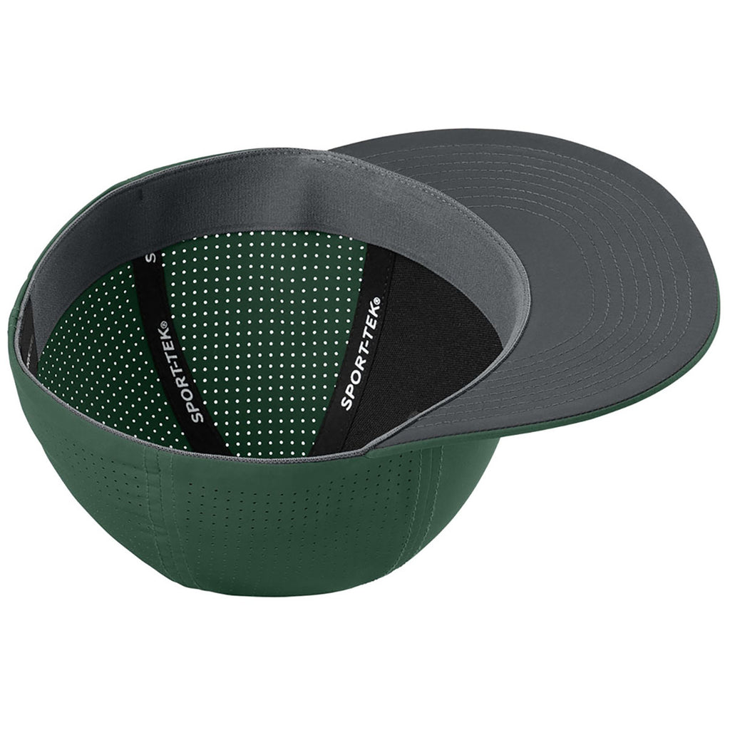 Sport-Tek Forest Green Pro-Cut Stretch-Tek Cap