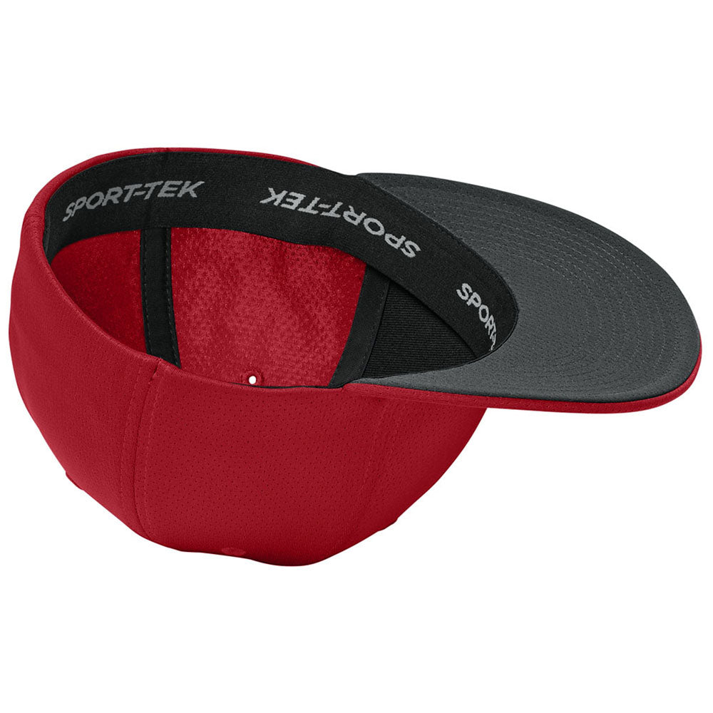 Sport-Tek Deep Red Impact Mesh Stretch-Tek Cap