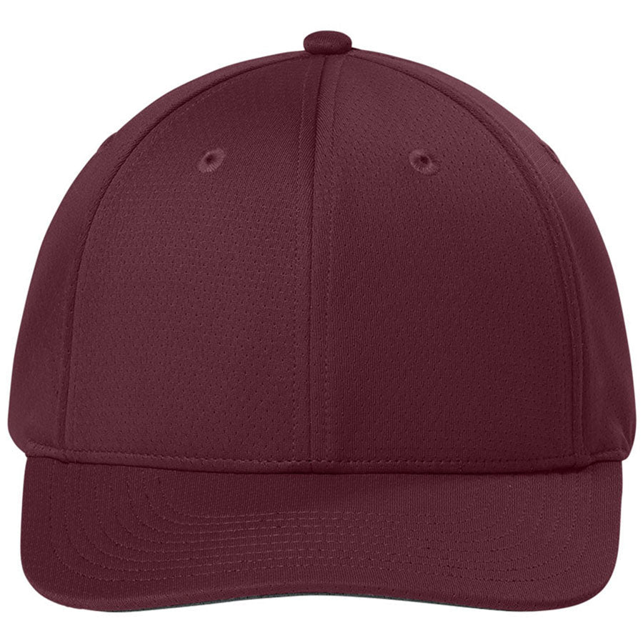 Sport-Tek Maroon Impact Mesh Stretch-Tek Adjustable Cap