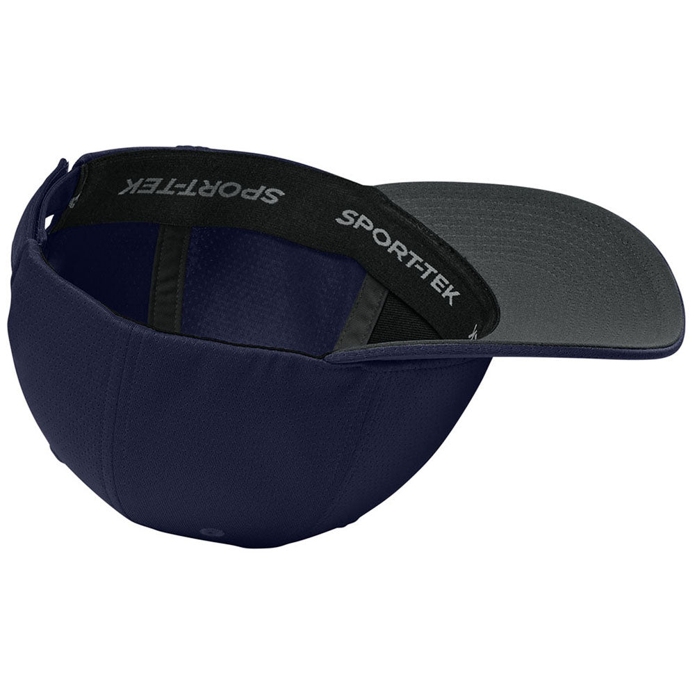 Sport-Tek True Navy Impact Mesh Stretch-Tek Adjustable Cap