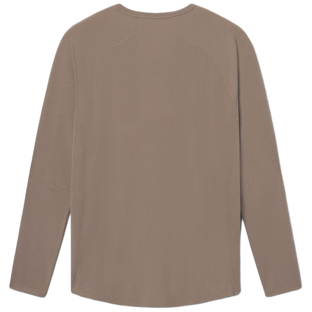 UNRL Men's Taupe Streamline Performance Long Sleeve