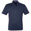 Swannies Golf Men's Navy Barrett Embossed Polo