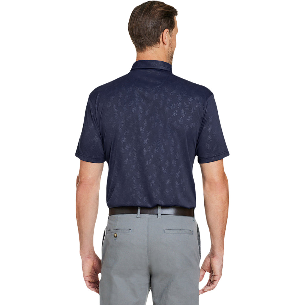 Swannies Golf Men's Navy Barrett Embossed Polo