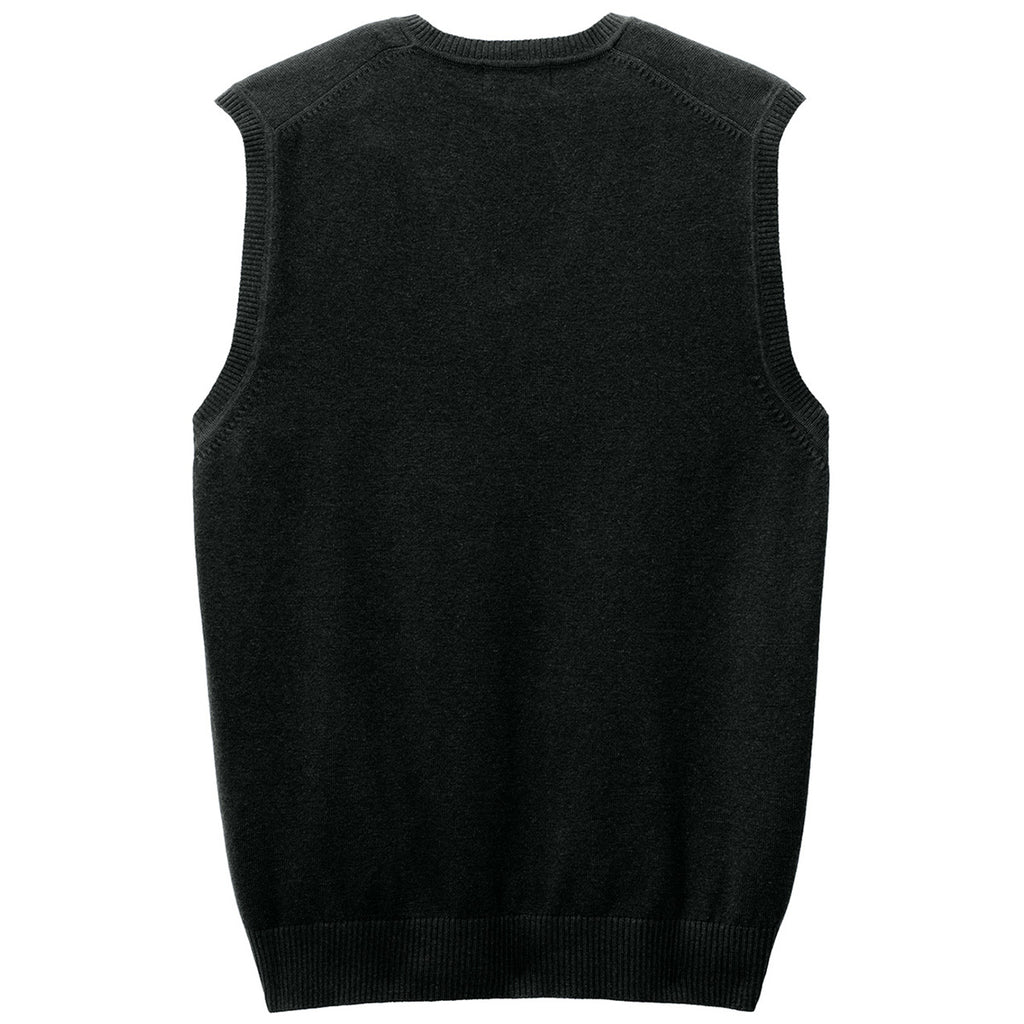 Port Authority Men's Deep Black Easy Care Sweater Vest