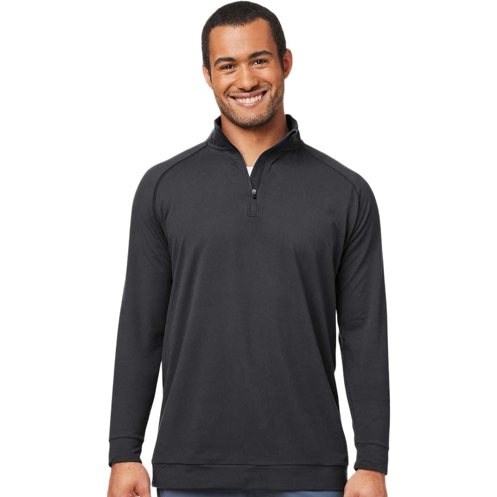 Swannies Men's Black Colt Quarter-Zip Pullover