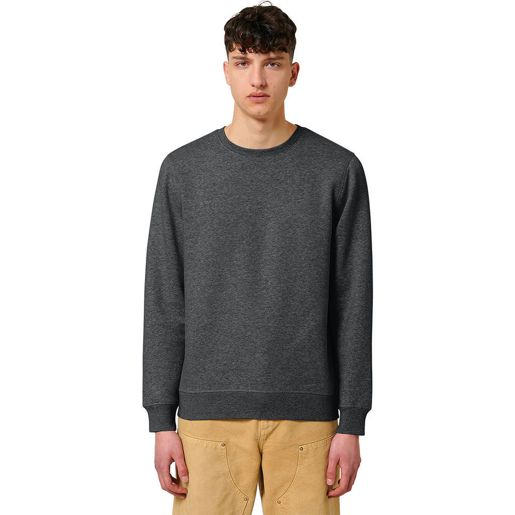 Stanley/Stella Unisex Dark Heather Grey Roller Crewneck Sweatshirt