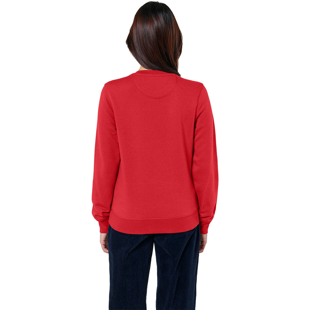 Stanley/Stella Unisex Red Roller Crewneck Sweatshirt