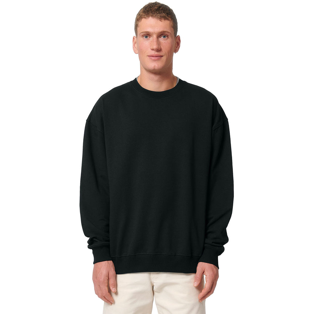 Stanley/Stella Unisex Black Ledger Dry Crewneck Sweatshirt