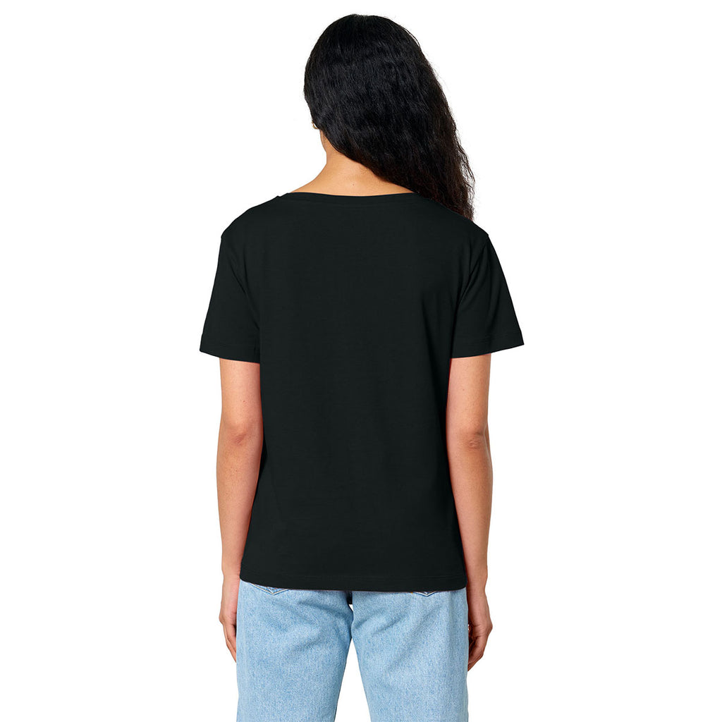 Stanley/Stella Women's Black Stella Serena Scoop Neck Tee