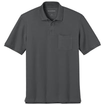 Port Authority Men's Storm Grey Tall Wearever Signature Pique Pocket Polo