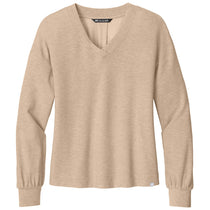 TravisMathew Women's Natural Heather Long Weekend V-Neck