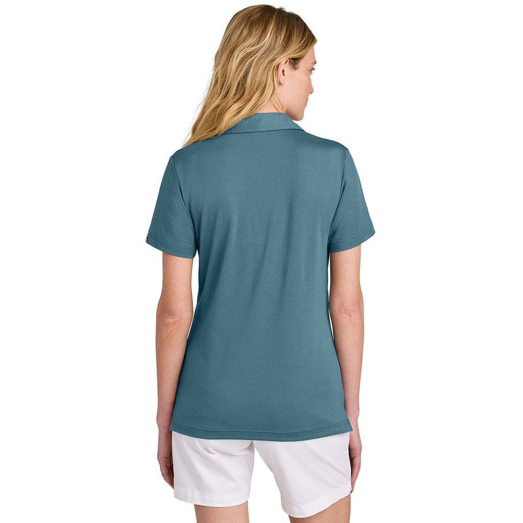 TravisMathew Women's Stellar Blue Glenview Solid Polo