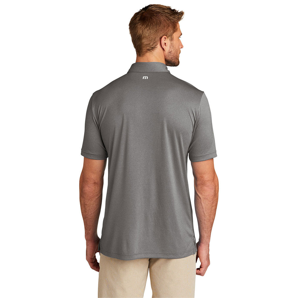 48-Hour TravisMathew Men's Quiet Shade Grey Heather Coto Performance Polo