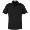 tasc Men's Black Heather Cloud Lightweight Polo