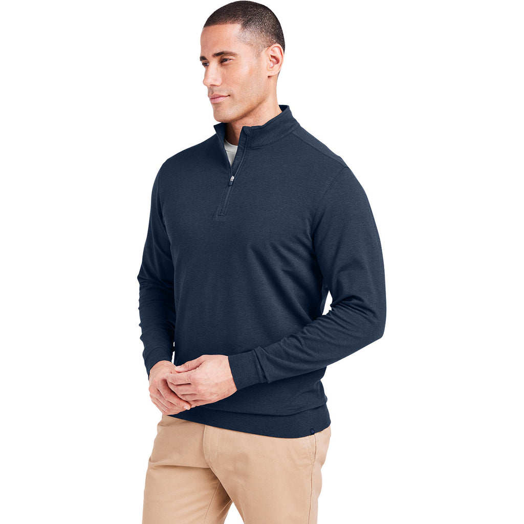 tasc Men's Classic Navy Cloud French Terry Quarter-Zip