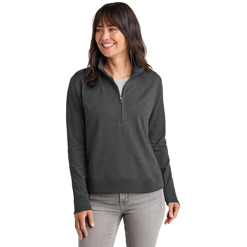 TravisMathew Women's Dark Grey Heather Ocean Villa 1/4-Zip