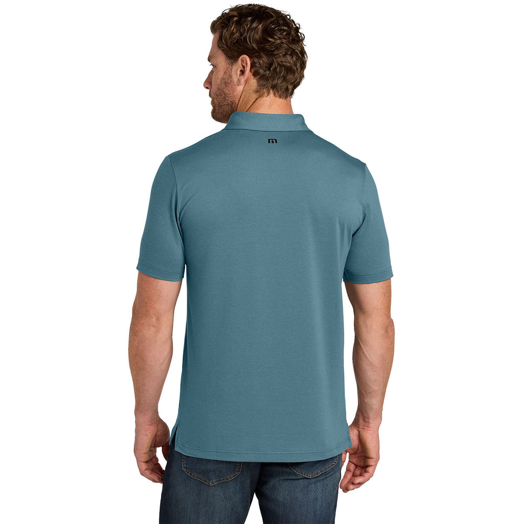 TravisMathew Men's Stellar Blue Glenview Solid Polo