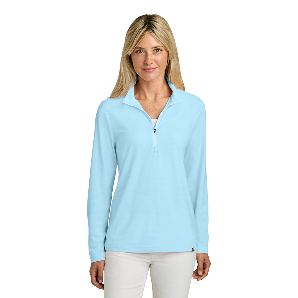 TravisMathew Women's Dream Blue Crestview 1/4-Zip