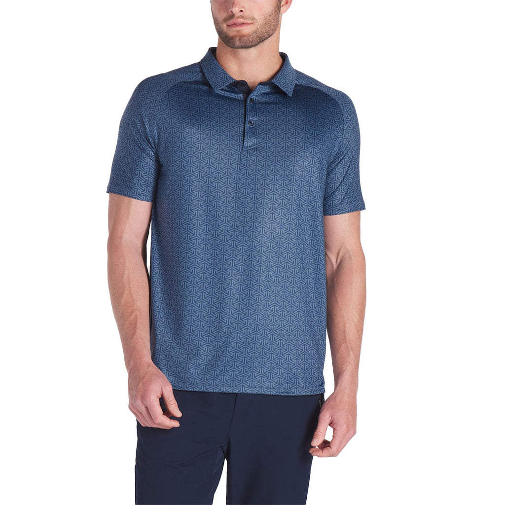 UNRL Men's Dusk Tessellation Polo