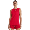 Under Armour Women's Red Tech Team Sleeveless