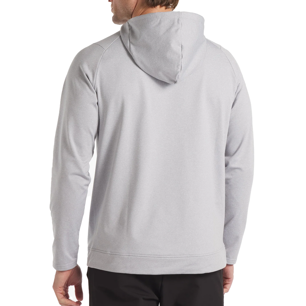 UNRL Men's Heather Gray Crossover Half-Zip Hoodie