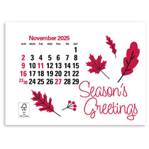 Triumph Calendars Burgundy Vinyl Press-N-Stick Standard Calendar