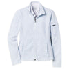 Straight Down Women's Leaves-Powder Blue Swing Jacket