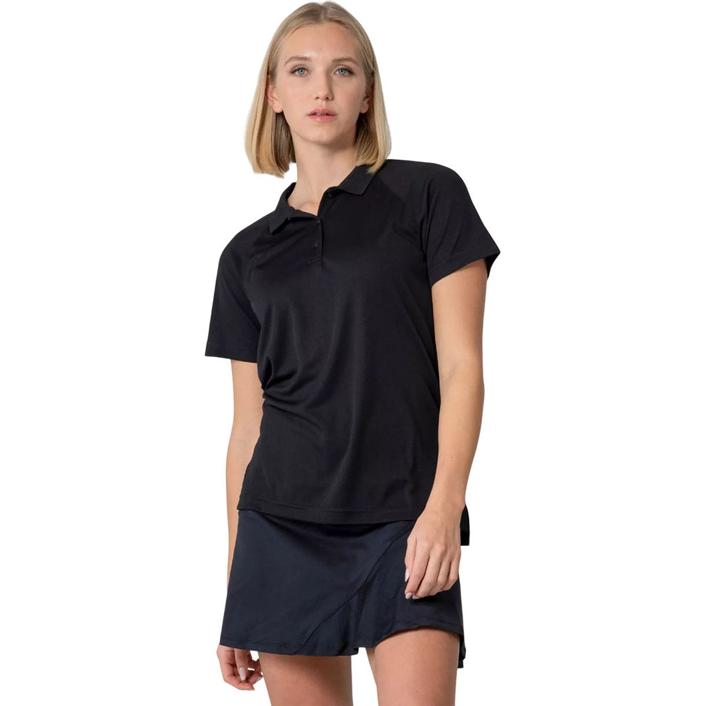 Levelwear Women's Black Balance Polo
