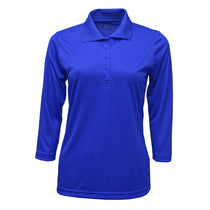 BAW Women's Royal Xtreme Tek 3/4 Sleeve Polo