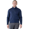 Levelwear Men's Navy Calibre Recycled Quarter Zip