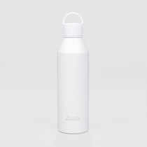 Zusa White Voyager Aluminum 20 oz. Water Bottle