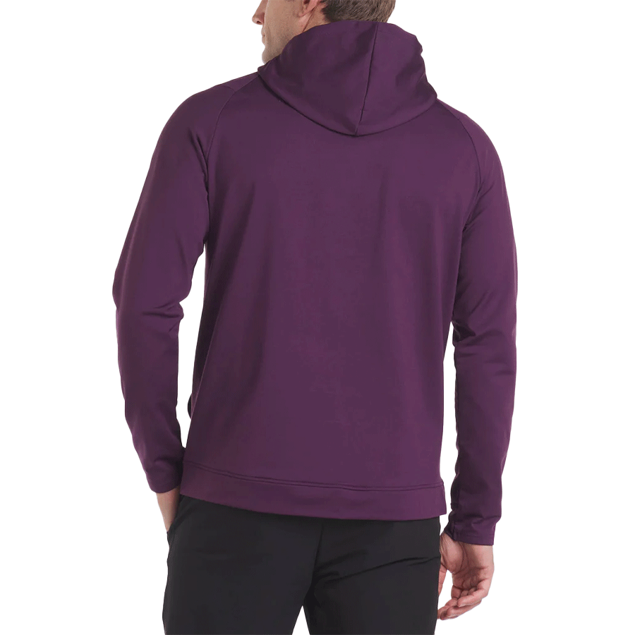 UNRL Unisex Dark Plum Crossover Hoodie II