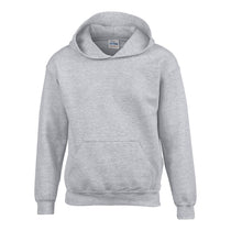 Gildan Youth Sport Grey Heavy Blend Hooded Sweatshirt