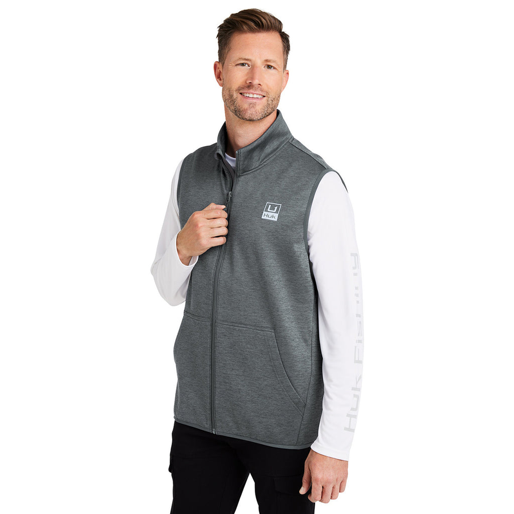 HUK Men's Volcanic Ash Heather Cold Front Vest