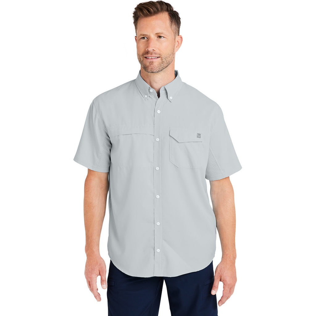 HUK Men's Harbor Mist Tide Point Short Sleeve Shirt