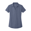 Port Authority Women's Navy Heather Cotton Blend Pique Polo