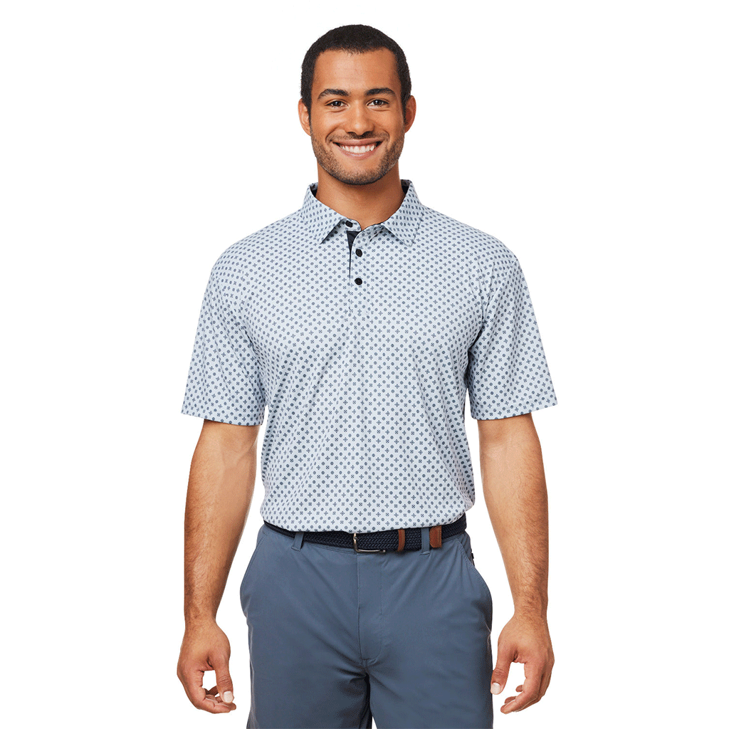 Swannies Golf Glacier/Black Men's Hazelwood Polo