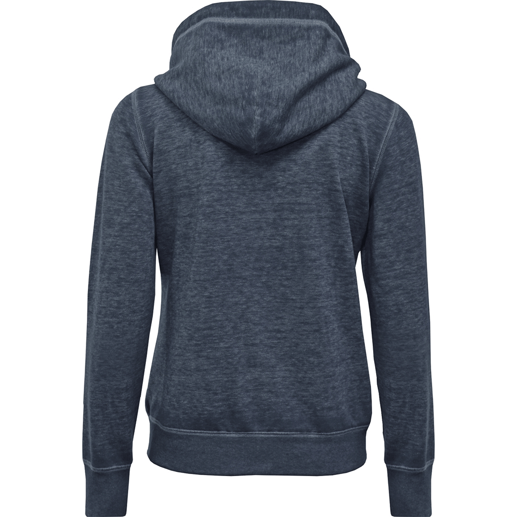 BAW Women's Vintage Navy Burn-Out Full Zip Jacket